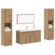 vidaXL Badrumsmöbler set 4 delar artisan ek konstruerat trä