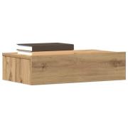 vidaXL Sängbord artisan ek 60x35 cm konstruerat trä