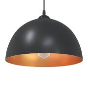 vidaXL Pendellampa 2 st höjdjusterbar E27 svart Ø 30 cm metall
