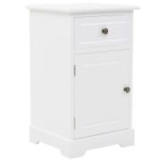 vidaXL Nattduksbord MDF och furu 35x32x59 cm