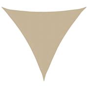vidaXL Solsegel Oxfordtyg trekantigt 5x5x5 m beige