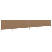 vidaXL Vindskydd 6 paneler tyg 800x80 cm taupe