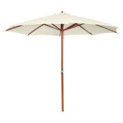 vidaXL Parasoll 300x258 cm Sandvit