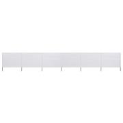 vidaXL Vindskydd 6 paneler tyg 800x120 cm sandvit