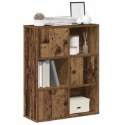 vidaXL Bokhylla åldrat trä 60x24x76,5 cm konstruerat trä