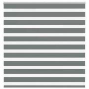 vidaXL Rullgardin zebra mörkgrå 145x150 cm tyg bredd 140,9cm polyester