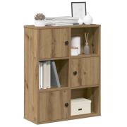 vidaXL Bokhylla ek 60x24x76,5 cm konstruerat trä