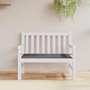 vidaXL Bänkdyna för trädgården antracit 120x50x4 cm oxfordtyg