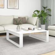 vidaXL Soffbord vit 100x100x35 cm konstruerat trä