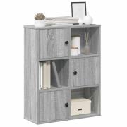 vidaXL Bokhylla grå sonoma 60x24x76,5 cm konstruerat trä