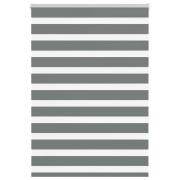 vidaXL Rullgardin zebra mörkgrå 105x150 cm tyg bredd 100,9cm polyester