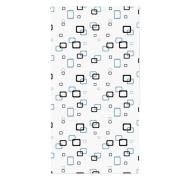 vidaXL Rullgardin för dusch 130x240 cm tyg bredd 126 cm