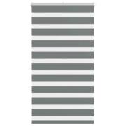 vidaXL Rullgardin zebra mörkgrå 70x100 cm tyg bredd 65,9 cm polyester