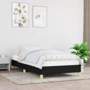 vidaXL Sängram utan madrass svart 80x200 cm tyg
