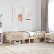 vidaXL Sängram utan madrass 80x200 cm massiv furu