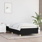 vidaXL Sängram utan madrass svart 90x200 cm tyg