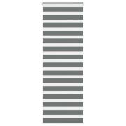 vidaXL Rullgardin zebra mörkgrå 85x230 cm tyg bredd 80,9 cm polyester