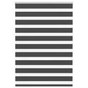vidaXL Rullgardin zebra svart 105x100 cm tyg bredd 100,9cm polyester
