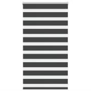 vidaXL Rullgardin zebra svart 85x100 cm tyg bredd 80,9 cm polyester