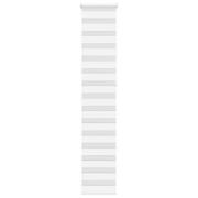 vidaXL Rullgardin zebra vit 40x230 cm tyg bredd 35,9 cm polyester