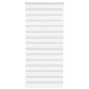 vidaXL Rullgardin zebra vit 100x230 cm tyg bredd 95,9 cm polyester