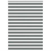 vidaXL Rullgardin zebra mörkgrå 160x200 cm tyg bredd 155,9cm polyester