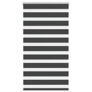 vidaXL Rullgardin zebra svart 90x100 cm tyg bredd 85,9 cm polyester