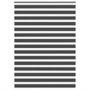 vidaXL Rullgardin zebra svart 155x200 cm tyg bredd 150,9 cm polyester