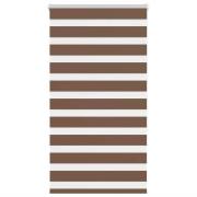 vidaXL Rullgardin zebra brun 90x150 cm tyg bredd 85,9 cm polyester