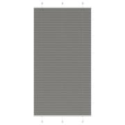 vidaXL Plisserad persienn antracit 110x200 cm tyg bredd 109,4 cm