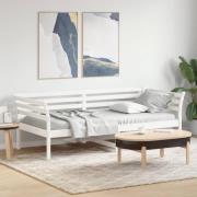 vidaXL Dagbädd utan madrass vit 80x200 cm massiv furu