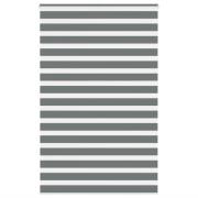 vidaXL Rullgardin zebra mörkgrå 140x230 cm tyg bredd 135,9cm polyester
