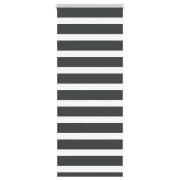 vidaXL Rullgardin zebra svart 60x100 cm tyg bredd 55,9 cm polyester