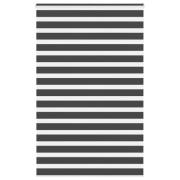 vidaXL Rullgardin zebra svart 140x200 cm tyg bredd 135,9 cm polyester