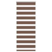 vidaXL Rullgardin zebra brun 60x150 cm tyg bredd 55,9 cm polyester
