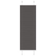 vidaXL Plisserad persienn svart 45x100cm tyg bredd 44,4cm polyester