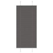 vidaXL Plisserad persienn svart 55x100cm tyg bredd 54,4cm polyester