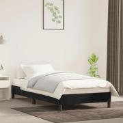 vidaXL Sängram svart 90x200 cm sammet