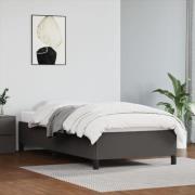 vidaXL Sängram grå 100x200 cm konstläder