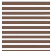 vidaXL Rullgardin zebra brun 140x150 cm tyg bredd 135,9 cm polyester