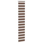 vidaXL Rullgardin zebra brun 40x200 cm tyg bredd 35,9 cm polyester