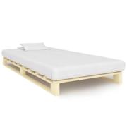 vidaXL Pallsäng utan madrass massiv furu 90x200 cm