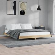 vidaXL Sängram utan madrass sonoma-ek 150x200 cm konstruerad trä