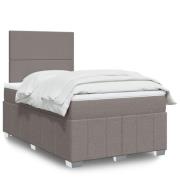 vidaXL Ramsäng med madrass taupe 120x200 cm tyg