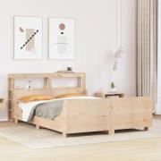 vidaXL Sängram utan madrass 150x200 cm massiv furu