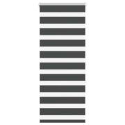 vidaXL Rullgardin zebra svart 60x150 cm tyg bredd 55,9 cm polyester