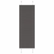 vidaXL Plisserad persienn svart 50x150cm tyg bredd 49,4cm polyester