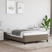 vidaXL sängram utan madrass taupe 120x190 cm tyg