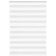 vidaXL Rullgardin zebra vit 95x100 cm tyg bredd 90,9 cm polyester