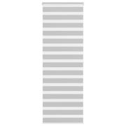 vidaXL Rullgardin zebra ljusgrå 80x200 cm tyg bredd 75,9 cm polyester